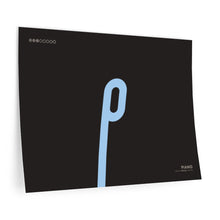 Load image into Gallery viewer, p (piano) • black ▸ Style 2 wall decal