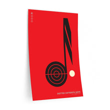Load image into Gallery viewer, Dotted sixteenth note • red ▸ Style 2 wall decal