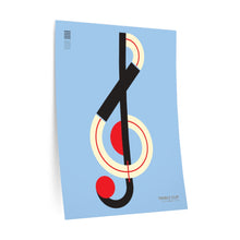 Load image into Gallery viewer, Treble Clef • blue ▸ Style 2 wall decal