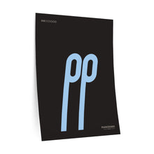 Load image into Gallery viewer, pp (pianissimo) • black ▸ Style 2 wall decal