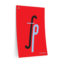 Load image into Gallery viewer, fp (forte piano) • red ▸ Style 2 wall decal