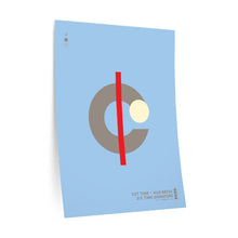 Load image into Gallery viewer, Cut time signature • blue ▸ Style 2 wall decal