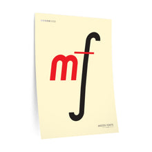 Load image into Gallery viewer, mf (mezzo forte) • cream ▸ Style 2 wall decal