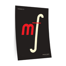 Load image into Gallery viewer, mf (mezzo forte) • black ▸ Style 2 wall decal