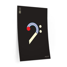 Load image into Gallery viewer, Bass Clef • black ▸ Style 2 wall decal