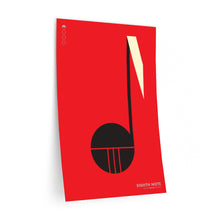 Load image into Gallery viewer, Eighth note • red ▸ Style 2 wall decal