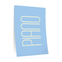 Load image into Gallery viewer, "Piano" • blue ▸ Style 2 wall decal