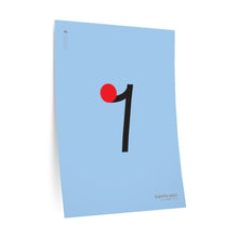 Load image into Gallery viewer, Eighth rest • blue ▸ Style 2 wall decal