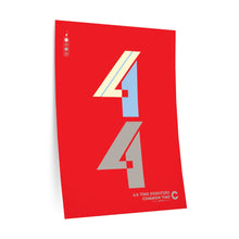 Load image into Gallery viewer, 4|4 time signature • red ▸ Style 2 wall decal