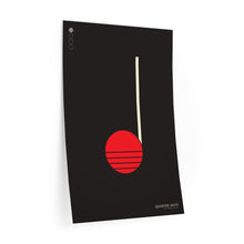 Load image into Gallery viewer, Quarter note • black ▸ Style 2 wall decal