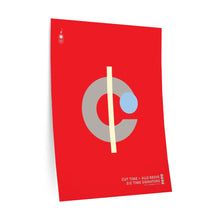 Load image into Gallery viewer, Cut time signature • red ▸ Style 2 wall decal