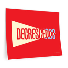 Load image into Gallery viewer, "Decrescendo" • red ▸ Style 2 wall decal