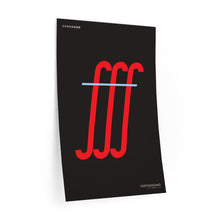 Load image into Gallery viewer, fff (fortississimo) • black ▸ Style 2 wall decal