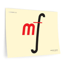 Load image into Gallery viewer, mf (mezzo forte) • cream ▸ Style 2 wall decal