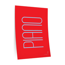 Load image into Gallery viewer, "Piano" • red ▸ Style 2 wall decal