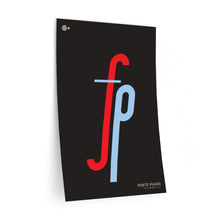 Load image into Gallery viewer, fp (forte piano) • black ▸ Style 2 wall decal