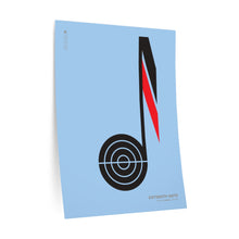 Load image into Gallery viewer, Sixteenth note • blue ▸ Style 2 wall decal