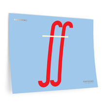 Load image into Gallery viewer, ff (fortissimo) • blue ▸ Style 2 wall decal