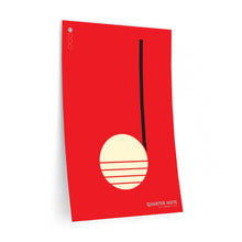 Load image into Gallery viewer, Quarter note • red ▸ Style 2 wall decal