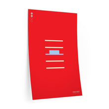 Load image into Gallery viewer, Half rest • red ▸ Style 2 wall decal
