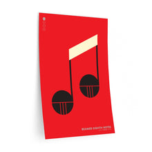Load image into Gallery viewer, Beamed eighth notes • red ▸ Style 2 wall decal