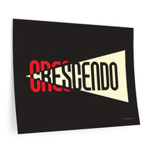 Load image into Gallery viewer, "Crescendo" • black ▸ Style 2 wall decal