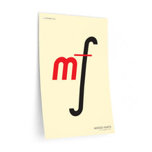 Load image into Gallery viewer, mf (mezzo forte) • cream ▸ Style 2 wall decal