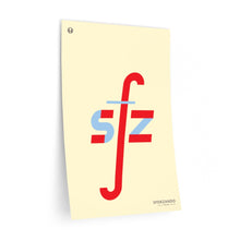 Load image into Gallery viewer, sfz (sforzando) • cream ▸ Style 2 wall decal