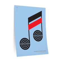 Load image into Gallery viewer, Beamed sixteenth notes • blue ▸ Style 2 wall decal