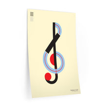 Load image into Gallery viewer, Treble Clef • cream ▸ Style 2 wall decal