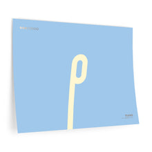 Load image into Gallery viewer, p (piano) • blue ▸ Style 2 wall decal