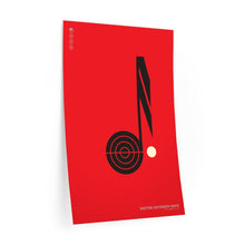 Load image into Gallery viewer, Dotted sixteenth note • red ▸ Style 2 wall decal