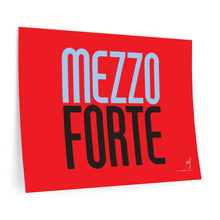 Load image into Gallery viewer, "Mezzo Forte" • red ▸ Style 2 wall decal