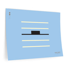 Load image into Gallery viewer, Half rest • blue ▸ Style 2 wall decal