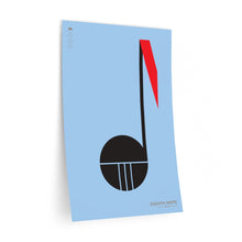 Load image into Gallery viewer, Eighth note • blue ▸ Style 2 wall decal