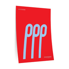 Load image into Gallery viewer, ppp (pianississimo) • red ▸ Style 2 wall decal