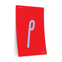 Load image into Gallery viewer, p (piano) • red ▸ Style 2 wall decal