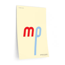Load image into Gallery viewer, mp (mezzo piano) • cream ▸ Style 2 wall decal