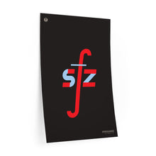 Load image into Gallery viewer, sfz (sforzando) • black ▸ Style 2 wall decal