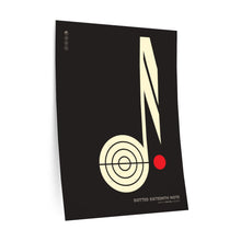 Load image into Gallery viewer, Dotted sixteenth note • black ▸ Style 2 wall decal