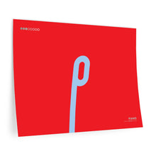 Load image into Gallery viewer, p (piano) • red ▸ Style 2 wall decal