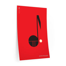 Load image into Gallery viewer, Dotted eighth note • red ▸ Style 2 wall decal