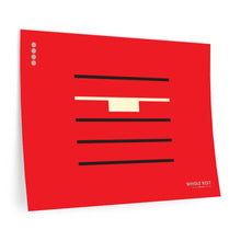 Load image into Gallery viewer, Whole rest • red ▸ Style 2 wall decal