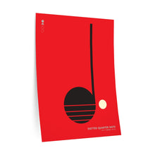 Load image into Gallery viewer, Dotted quarter note • red ▸ Style 2 wall decal