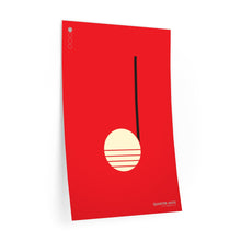 Load image into Gallery viewer, Quarter note • red ▸ Style 2 wall decal