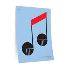 Load image into Gallery viewer, Beamed eighth notes • blue ▸ Style 2 wall decal