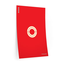 Load image into Gallery viewer, Whole note • red ▸ Style 2 wall decal