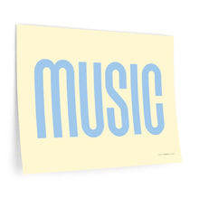 Load image into Gallery viewer, "Music" • cream ▸ Style 2 wall decal