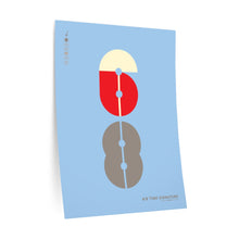 Load image into Gallery viewer, 6|8 time signature • blue ▸ Style 2 wall decal