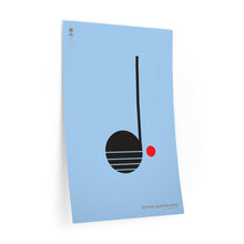 Load image into Gallery viewer, Dotted quarter note • blue ▸ Style 2 wall decal